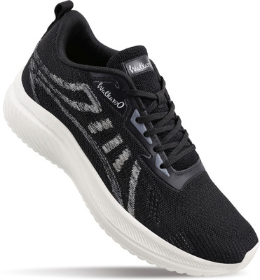 WALKAROO Walking Shoes For Men(Black , 8)