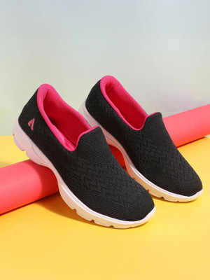Aqualite Aqualite SKR-131 Casual Lifestyle Women Shoe without lace, slip-on dailyware Walking Shoes For Women(Black , 4)