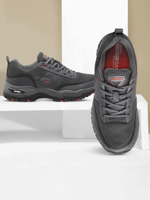 asian Everest-02 Grey Trekking,Gym,Sports,Stylish with extra Comfort Outdoors For Men(Grey, Red , 7)