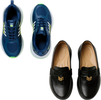 Plama Stylish Casual Shoes for Men – Perfect for Daily Wear Casuals For Men(Navy, Black , 6)