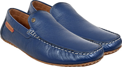 HX London moccasins casuals Loafers For Men(Blue , 8)