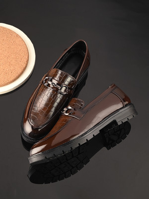 MACTREE Slip On For Men(Brown , 6)