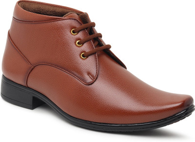 Zixer Lace Up For Men(Tan , 9)