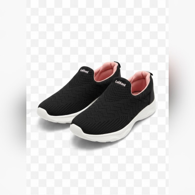 Lakhani Women's Slip-on Walking Shoes Casuals For Women(Black , 8)