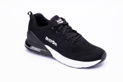 action AM 1409 Running Shoes For Men(Black , 8)