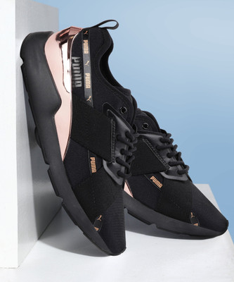 PUMA Muse X-2 Metallic Wn's Walking Shoes For Women(Black , 3)
