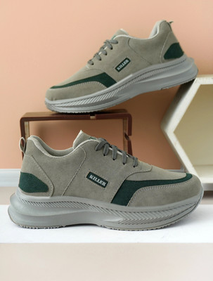 KILLER Formal & Casual Loafers for Men | Stylish, Lightweight & Comfortable Shoes Sneakers For Men(Grey, Green , 8)