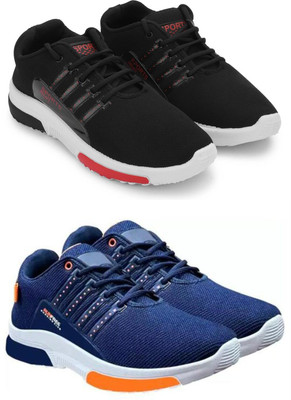 ELASA TY-RUNFREE BLACK NN_RUNFREE BLUE Outdoors For Men(Black , 9)