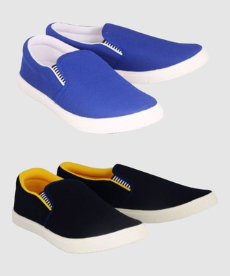 HOTSTYLE New Collection of Combo Pack of 2 Stylish Shoe Sneakers For Men(Multicolor , 9)