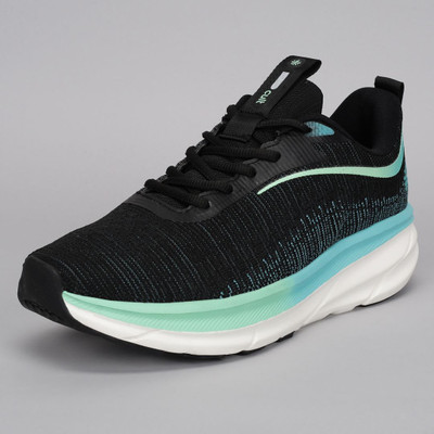 Cult Running Shoes, Enhanced Cushioning, Lightweight, Breathable Running Shoes For Men(Black, Green , 6)