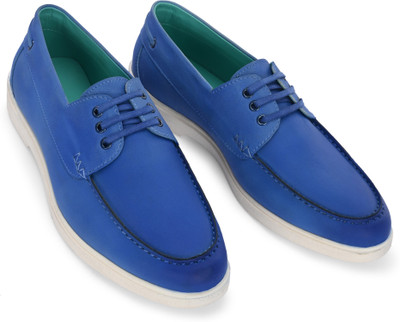 house of common Boat Shoes For Men(Blue , 5)