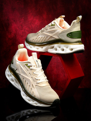 action Athleo TURBO 1102 Stylish Lightweight Comfortable Sports Lace Up Running Shoes For Men(Grey, Blue , 8)