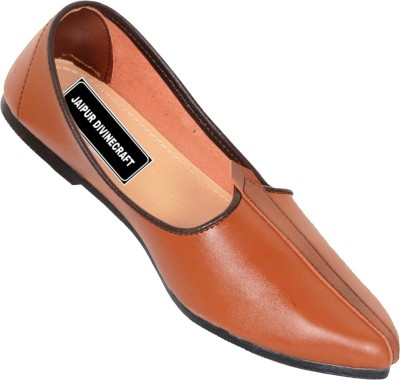 JAIPUR DIVINECRAFT Men's Jalsa Jutti,Latest Jutis For Men(Tan , 6)