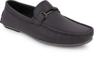 Birgos Flexible Horsebit Driving Casual Driving Shoes For Men(Grey , 8)