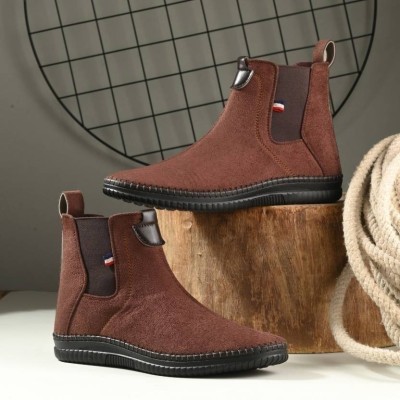 Men's Avenue Men's Brown Half Back open Casual Shoes For Men (Brown) Loafers For Men Boots For Men(Brown)