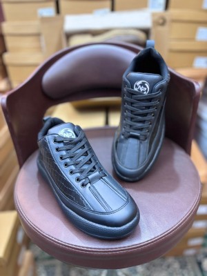 NorthernPike Black Crocodile pattern -Northern pike Sneakers For Men(Black)