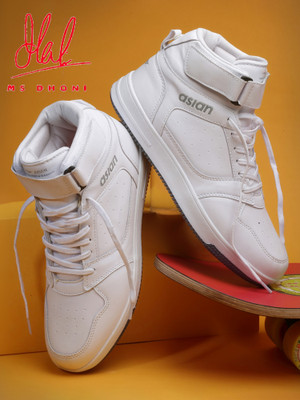 asian Carnival-02 Mens High Top Casual Chunky Sneakers Sneakers For Men(White , 10)