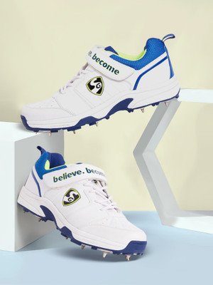 SG SIERRA 2 0 s s /Lime/Royal Blue No Cricket Shoes For Men(White , 8)