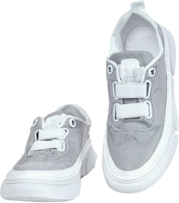 style hub STYLE HUB Casual Low Top Skate Sneaker | Sneakers For Men(Grey)