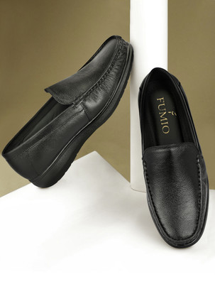 Fumio Premium Rich Quality Stylish Loafers for Men | Casual & Partywear Loafers For Men(Black , 8)