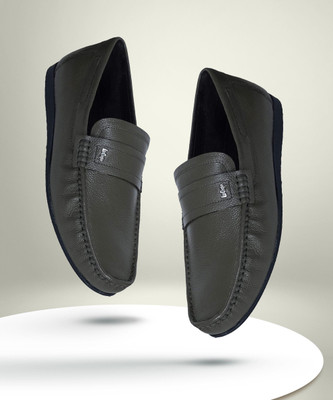 LEE COOPER Leather Casual Slip-On Stylish Lightweight and Comfortable Daily Wear Loafers For Men(Multicolor , 8)