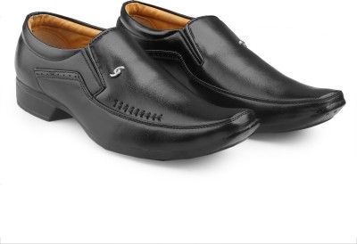 Smoky Smoky Fabulous Black Formal Shoes For Men Slip On For Men(Black)