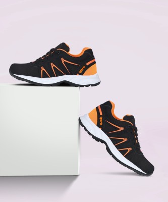 ROYALCRAFTS Running Shoes |Casuals | Sneakers | Sports | Mountain | Climbing | Driving | dancing Shoes | Sneakers | Cricket Shoes | Hiking & Trekking Shoes | Training & Gym Shoes | Walking Shoes Running Shoes For Men Running Shoes For Men(Orange, Black)