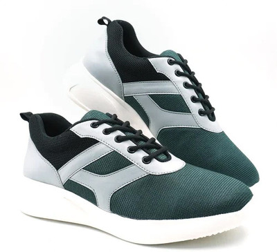 indepto CR23/A1/007 Casuals For Men(Green, Grey , 7)