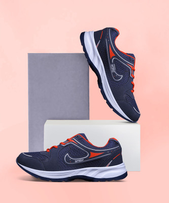 asian Bullet-13 sports shoes for men | For Men(Navy, Red , 9)