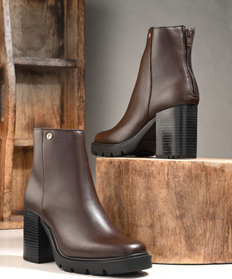 El Paso EL PASO Women Brown Faux Leather Casual Chelsea Boots Boots For Women(Brown , 3)