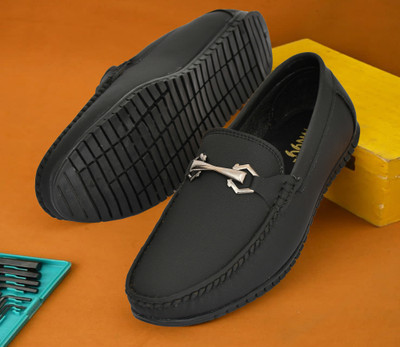 BANYY Comfortable/ Stylish & Trendy Loafers For Men Loafers For Men(Black , 6)