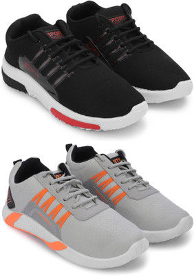 ELASA TY-RUNFREE BLACK NN_HEROO GREY Outdoors For Men(Black , 6)