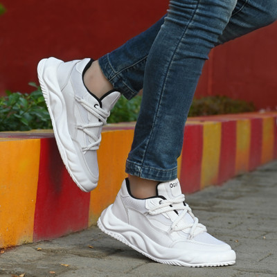 G WALK Premium Sports ,Gym, Trending, Stylish Running Shoes For Men Sneakers For Men(White , 9)