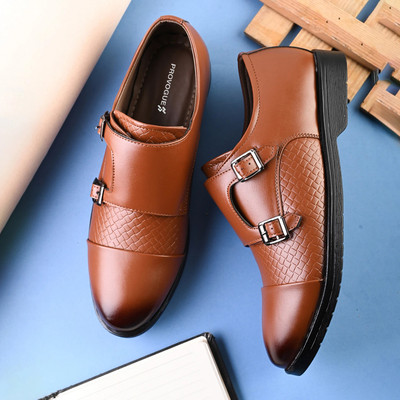 PROVOGUE Slip On For Men(Tan , 8)