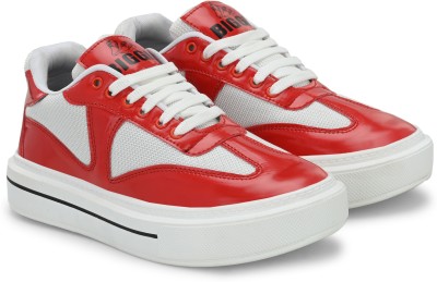 Biggie Sneakers For Men(Red, White , 7)