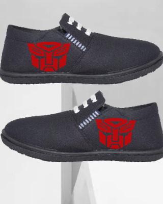Kenamin Stylish Casual Shoes for Men and kids Casuals For Men(Black, Red , 10)