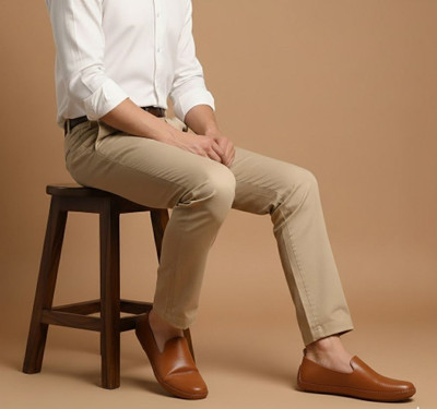 ZOKARO Ethnic Stylish Latest Design Mojari Juttis Loafer for Men Loafers For Men(Tan , 9)