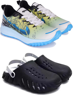 Pennen Men's Lightweight Running Shoes,Stylish Casual Shoes for Gym & Walking(Pack of2) Casuals For Men(Multicolor , 9)