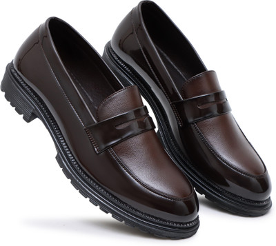 SHUAN Slip On For Men(Brown , 7)
