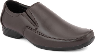 FASHION VICTIM Formal Slip On For Men(Brown , 6)