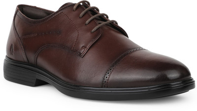 HUSH PUPPIES Formal Derby Shoe – Polished & Comfortable Office Footwear Derby For Men(Brown , 6)