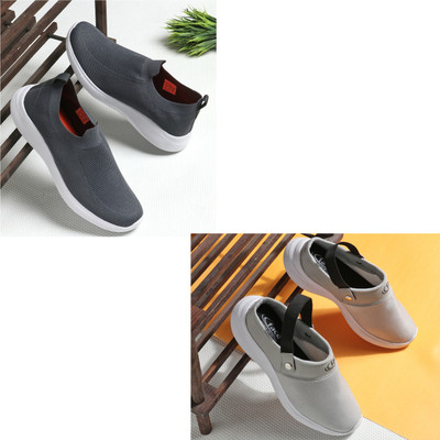 Face Stylish Sports Shoes for Men – Ideal for Running, Gym & Training Sneakers For Men(Grey, Grey , 7)