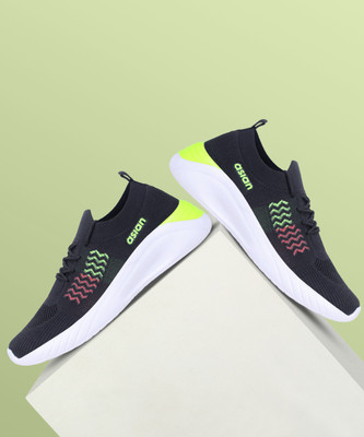 asian Hattrick-26 Black Sports,Walking,Gym, Running Shoes For Men(Black , 6)