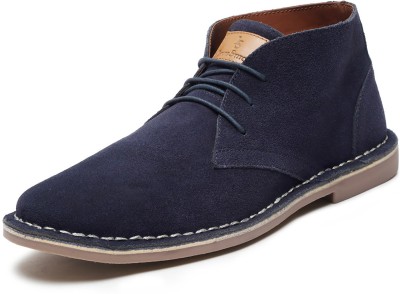 LOUIS STITCH Italian Suede Leather Blue Chukka Style Desert Ankle Boots for Men - UK 11 Corporate Casuals For Men(Blue , 11)