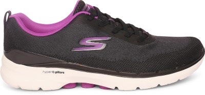 Skechers GO WALK 6 - SPRING HORIZON Slip On Sneakers For Women(Black , 5)