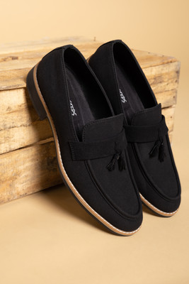 NINE STEPS Loafers For Men(Black , 7)