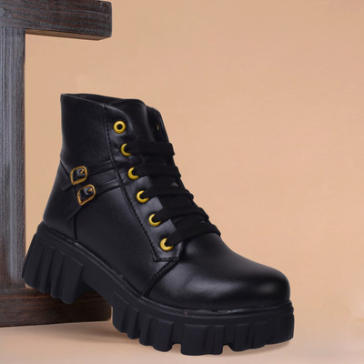 Sukart Boots For Women(Black , 5)