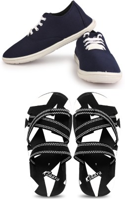 KANEGGYE Sneakers For Men(Navy, White , 9)