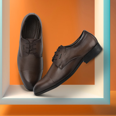 WOODLAND Derby For Men(Brown , 6)