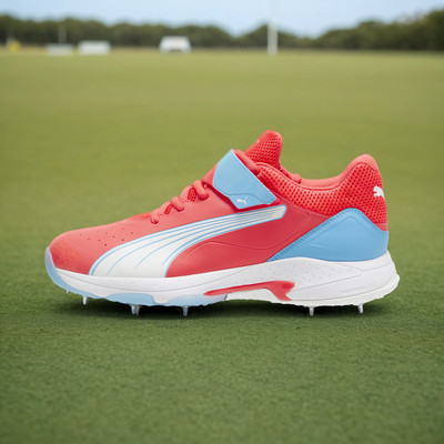 PUMA Bowling 24.1 Cricket Shoes For Men(Red , 8)